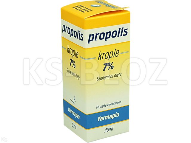 Propolis 7% interakcje ulotka krople  20 ml