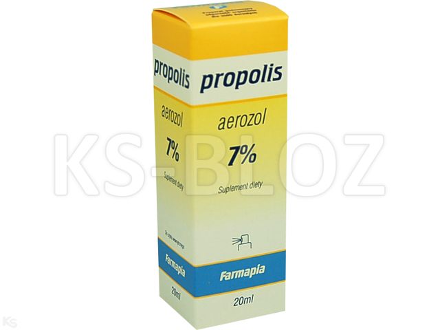 Propolis 7% Roztwór interakcje ulotka aerozol  20 ml