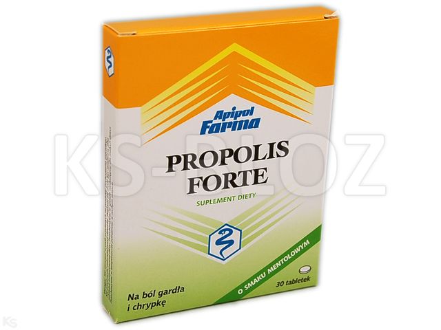 Propolis Forte mentolowe interakcje ulotka tabletki do ssania  30 tabl.