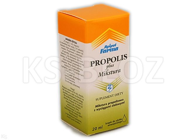 Propolis Plus Mikstura interakcje ulotka krople  20 ml