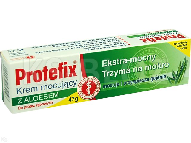 Protefix Krem mocujący ekstra z aloesem interakcje ulotka   47 g