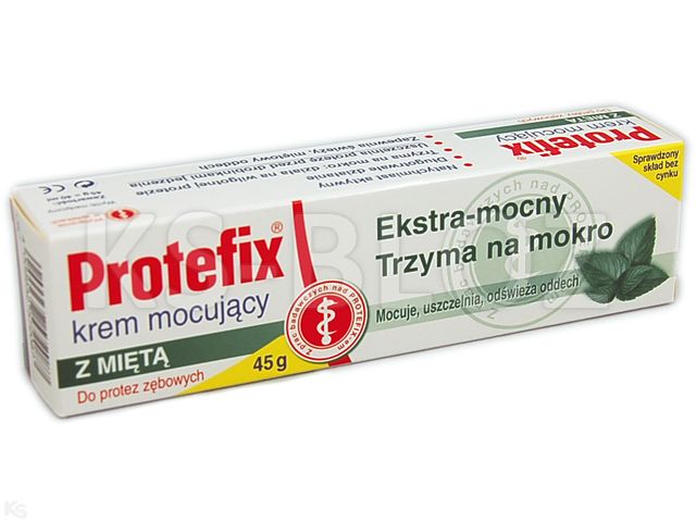 Protefix Krem mocujący ekstra z miętą interakcje ulotka   45 g