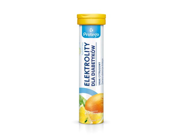 Protego Elektrolity Dla Diabetyków interakcje ulotka tabletki musujące  20 tabl. (tub.)