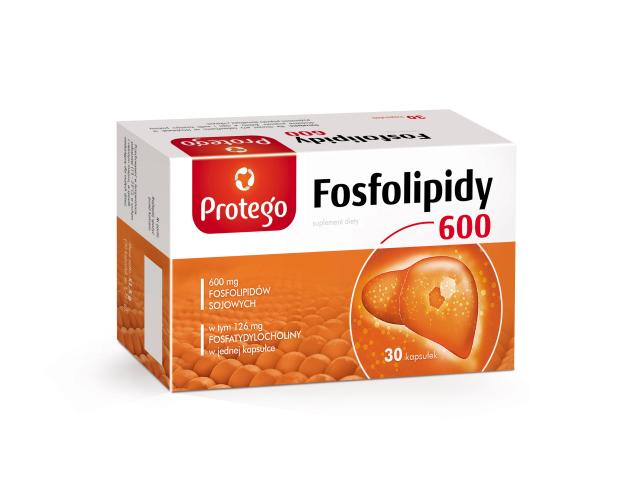 Protego Fosfolipidy 600 interakcje ulotka kapsułki  30 kaps.