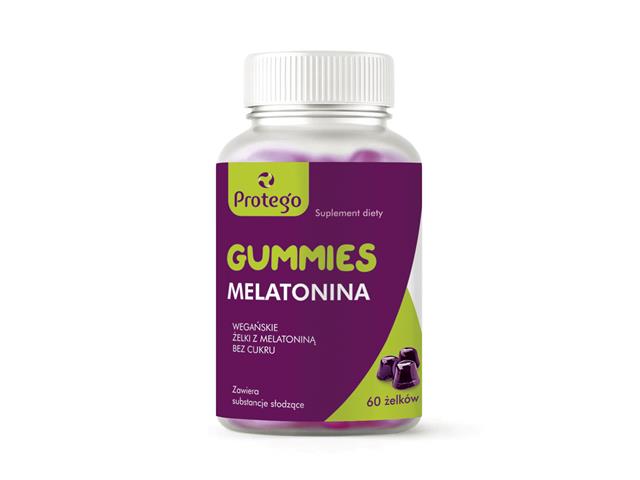 Protego Gummies Melatonina interakcje ulotka żelki  60 szt. (poj.)