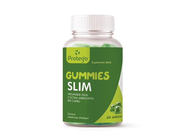 Protego Gummies Slim interakcje ulotka żelki  60 szt. | pojem.