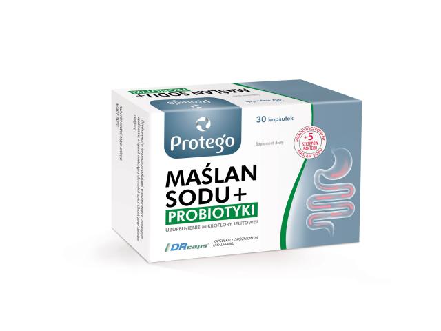 Protego Maślan Sodu + Probiotyki interakcje ulotka kapsułki - 30 kaps.