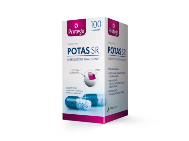 Protego Potas SR interakcje ulotka kapsułki - 100 kaps. (poj.)