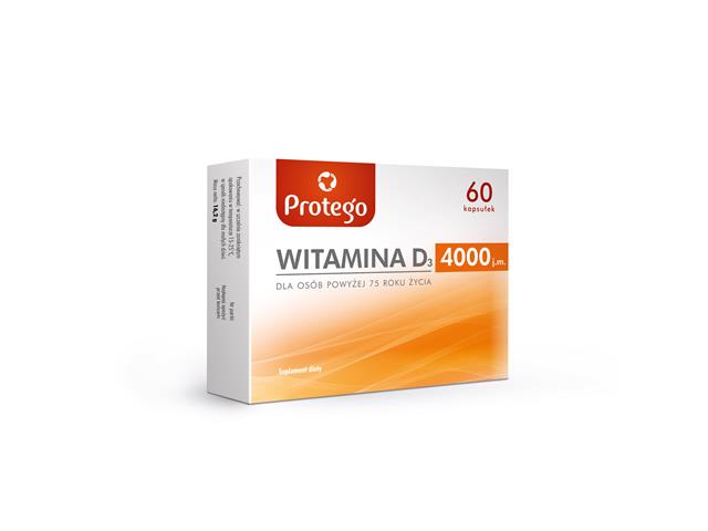Protego Witamina D 4000 interakcje ulotka kapsułki - 120 kaps.