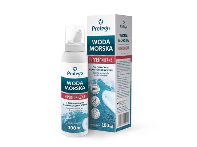 Protego Woda morska hipertoniczna interakcje ulotka spray do nosa  100 ml