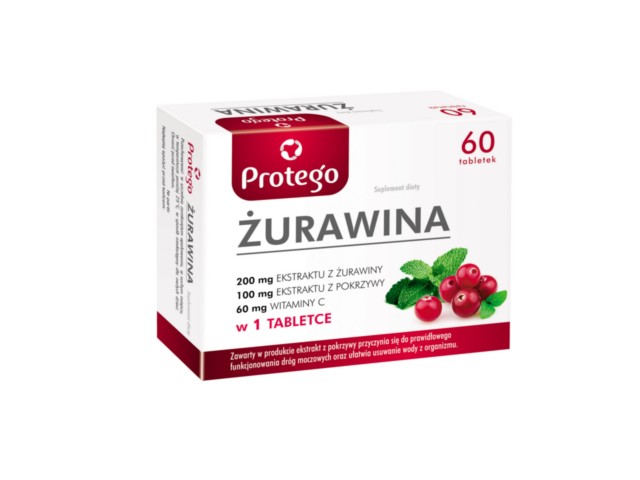 Protego Żurawina interakcje ulotka tabletki powlekane  60 tabl.