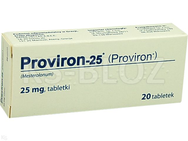 Proviron-25 interakcje ulotka tabletki 0,025 g 20 tabl. | (2 blist. po 10 tabl.)