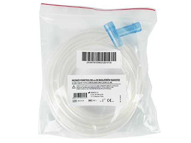 Przewód PVC do inhalatora z łącznikami 200 cm interakcje ulotka urządzenie - 1 szt.