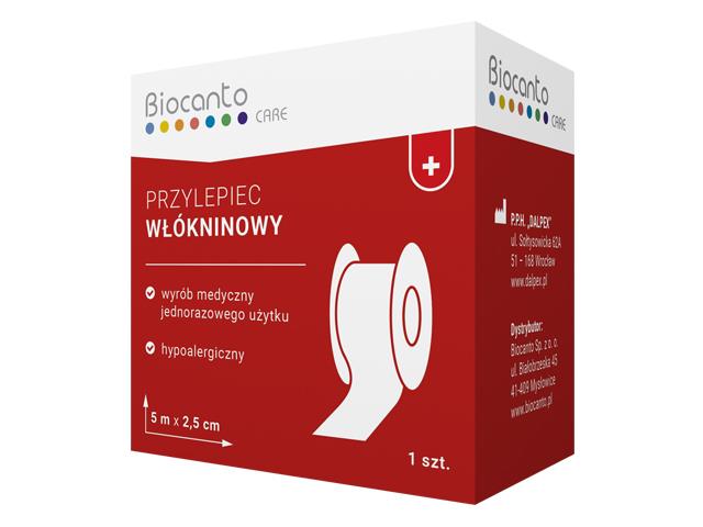 Przylepiec włókninowy 5 m x 2,5 cm interakcje ulotka plaster  1 szt.