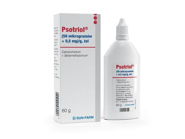 Psotriol interakcje ulotka żel (50mcg+500mcg)/g 