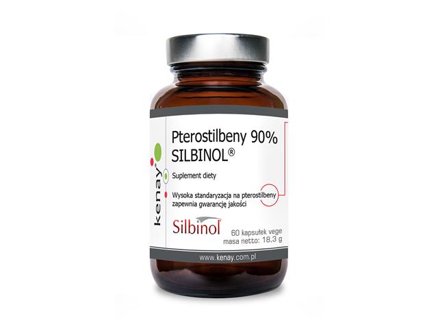 Pterostilbeny 90% SILBINOL interakcje ulotka kapsułki  60 kaps.