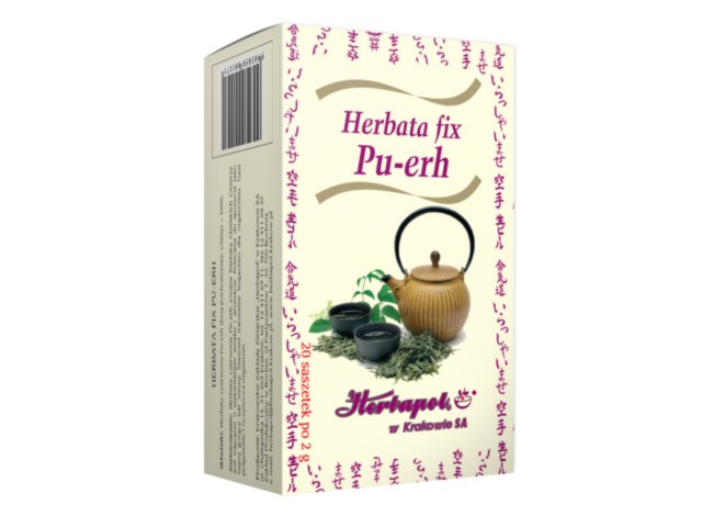 Pu-Erh Fix Herbata interakcje ulotka  2 g 20 toreb.