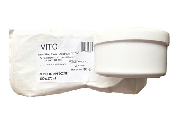 Pudełko apteczne steryl. 150g/175ml typ VI interakcje ulotka pudełko - 1 szt.