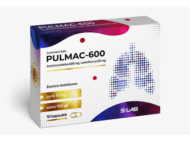 Pulmac-600 interakcje ulotka kapsułki  10 kaps.