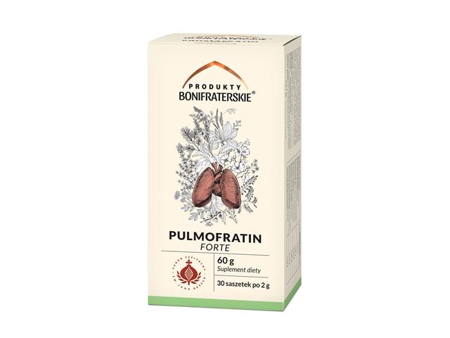 Pulmofratin Forte Produkty Bonifraterskie interakcje ulotka zioła do zaparzania w saszetkach  30 sasz. | 60 g | 60 g