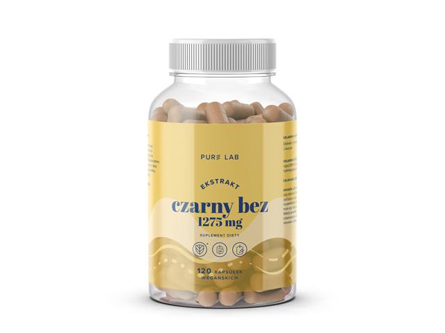 Pure Lab Ekstrakt Z Czarnego Bzu 1275 mg interakcje ulotka kapsułki - 120 kaps.