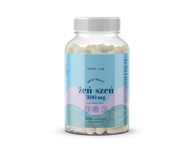 Pure Lab Ekstrakt Z Żeń-Szenia 300 mg interakcje ulotka kapsułki - 240 kaps.
