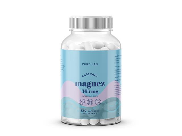 Pure Lab Magnez 365 mg interakcje ulotka kapsułki - 120 kaps.