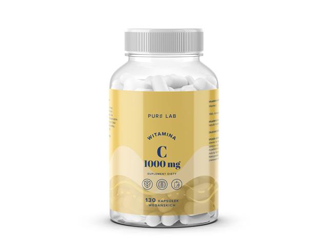 Pure Lab Witamina C 1000 mg interakcje ulotka kapsułki  130 kaps.