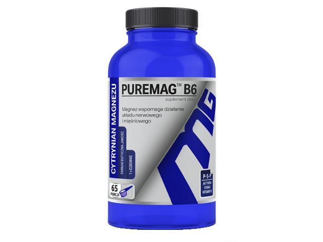 Puremag B6 Cytrynian Magnezu interakcje ulotka proszek  165 g