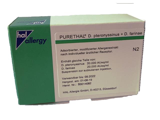 Purethal Roztocza Dermatophagoides Pteronyssinus 50%, Dermatophagoides Farinae 50% interakcje ulotka zawiesina do wstrzykiwań podskórnych  - 