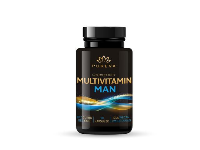 Pureva Multivitamin Man interakcje ulotka kapsułki - 90 kaps.