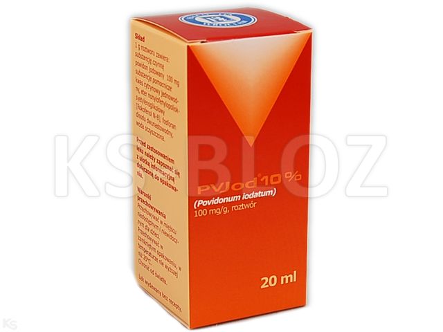 Pv Jod 10% interakcje ulotka roztwór 100 mg/g 20 ml | butelka