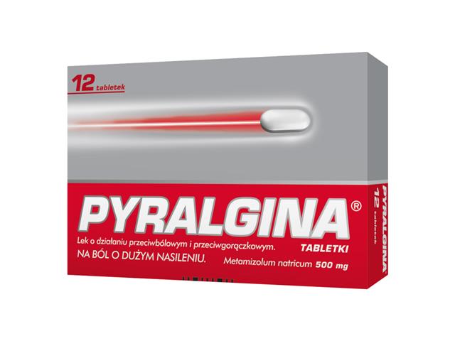 Pyralgina interakcje ulotka tabletki 0,5 g 12 tabl.