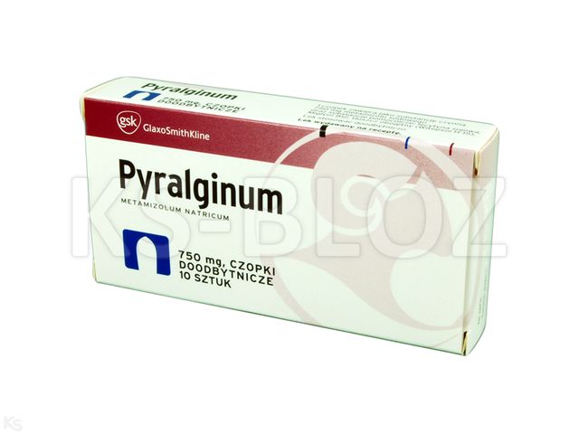 Pyralginum interakcje ulotka czopki doodbytnicze 750 mg 10 czop.
