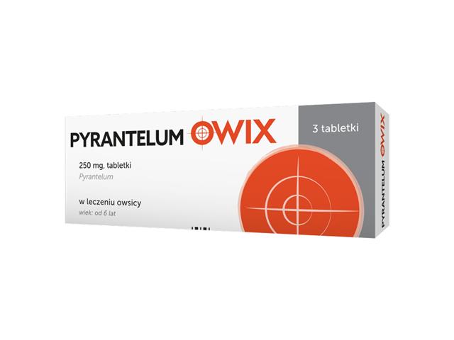 Pyrantelum Owix interakcje ulotka tabletki 250 mg 3 tabl. | blister