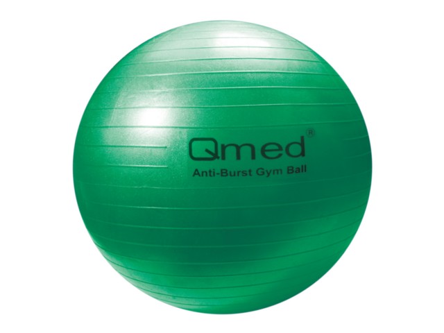 Qmed Piłka rehabilitacyjna z systemem ABS z pompką śr.65cm zielona interakcje ulotka  - 1 szt.
