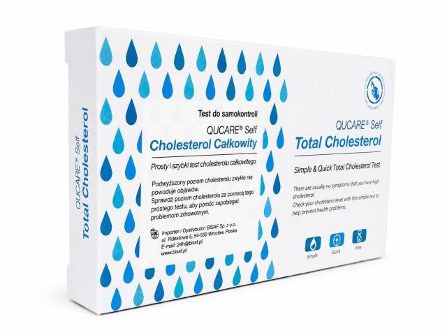 Qucare Self Test cholesterolu całkowitego szybki interakcje ulotka test kasetkowy 1 szt.