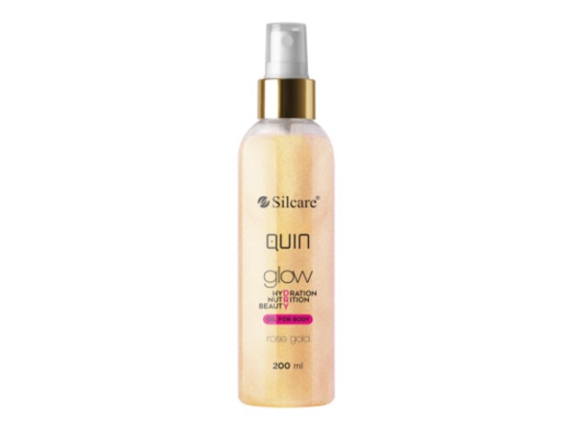 QUIN GLOW Dry Oil for Body rose gold interakcje ulotka olejek  200 ml