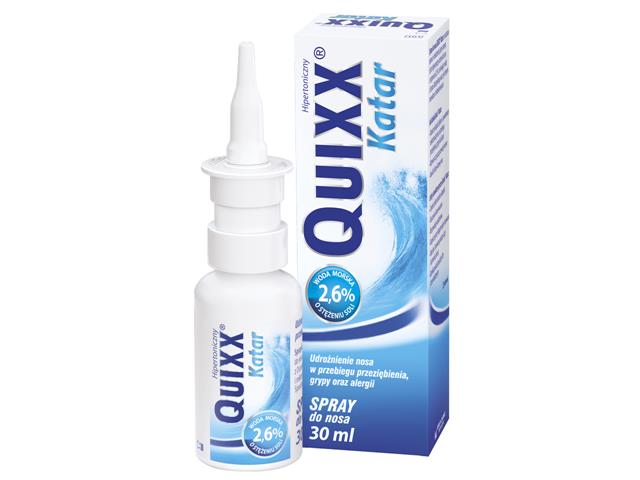 Quixx Katar Spray do nosa interakcje ulotka spray  30 ml