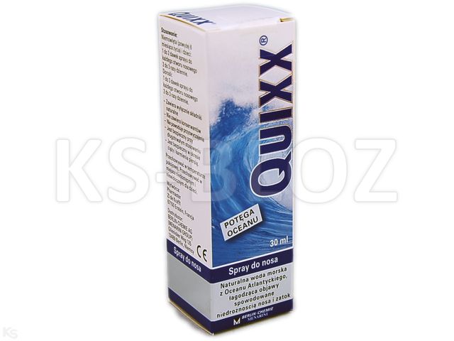 QUIXX Spray d/nosa roztw.hipert.wody mors. interakcje ulotka   30 ml