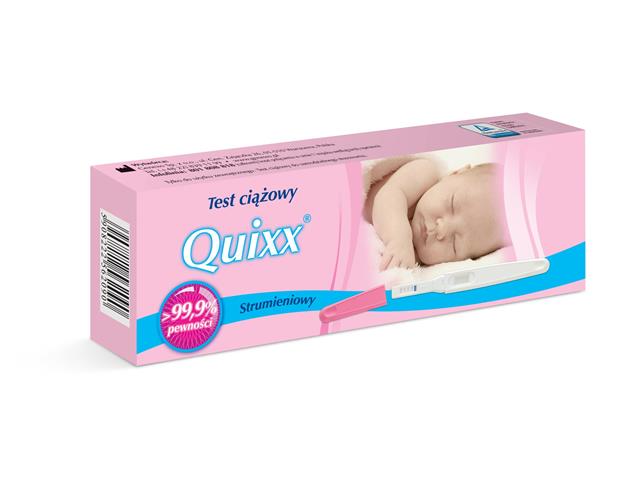 Quixx Test ciążowy strumieniowy interakcje ulotka   1 szt.