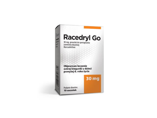 Racedryl Go interakcje ulotka granulat do sporządzania zawiesiny doustnej 30 mg 10 sasz.
