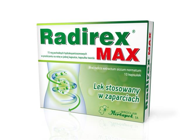 Radirex Max interakcje ulotka kapsułki twarde 375 mg 10 kaps.