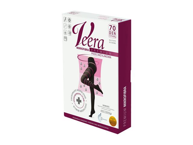 Rajst.p/żyl.VEERA MIKROFIBRA PREMIUM 70 den czarne r.1 (13-17 mmHg) interakcje ulotka rajstopy przeciwżylakowe - 1 op.