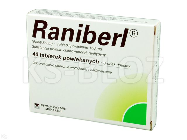 Raniberl interakcje ulotka tabletki powlekane 150 mg 40 tabl.