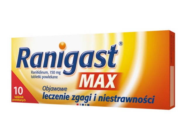 Ranigast Max interakcje ulotka tabletki powlekane 150 mg 10 tabl. | blister