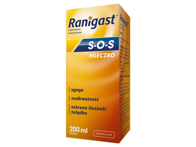 Ranigast S-O-S Mleczko interakcje ulotka płyn - 200 ml