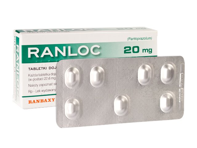 Ranloc interakcje ulotka tabletki dojelitowe 20 mg 14 tabl.