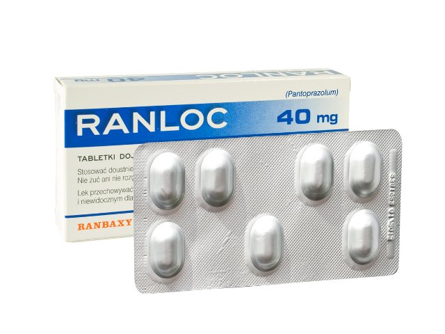 Ranloc interakcje ulotka tabletki dojelitowe 40 mg 14 tabl.