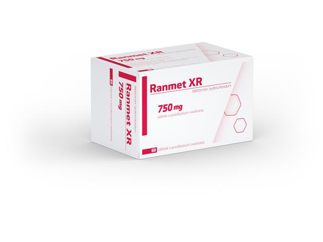 Ranmet XR interakcje ulotka tabletki o przedłużonym uwalnianiu 750 mg 60 tabl.